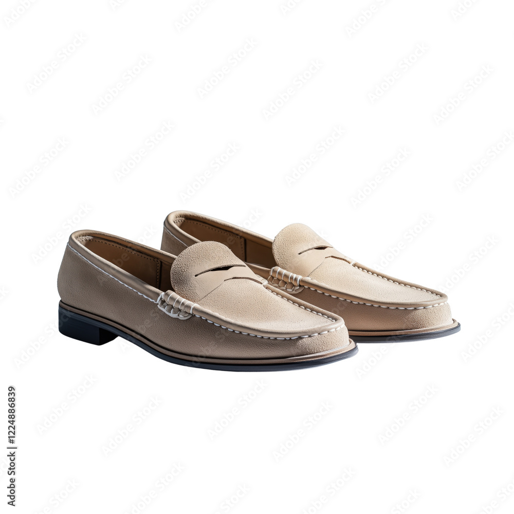 Naklejka premium Stylish Loafers for Men Urban Fashion Store Shoe Collection Modern Atmosphere Front View Elegant Footwear Design