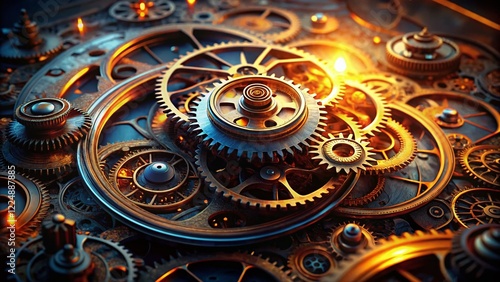 Wallpaper Mural Reducing MTTD: Surreal Clockwork Mechanism Detecting Anomalies Torontodigital.ca