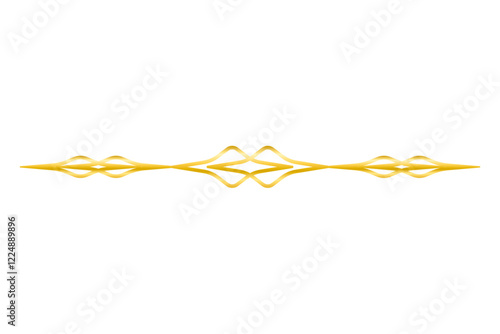 Golden line divider isolated on white. Gold line decorative. Separator Ornate  border line. text divider. Luxury line decoration in gold color. PNG, Cutout. clipart, Design elements