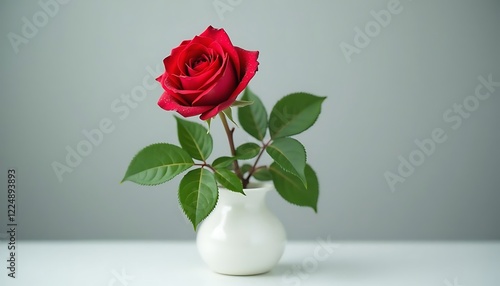 roses in vase