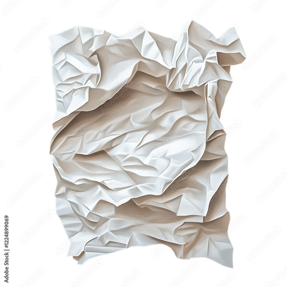 Obraz premium Abstract painting of crumpled paper texture