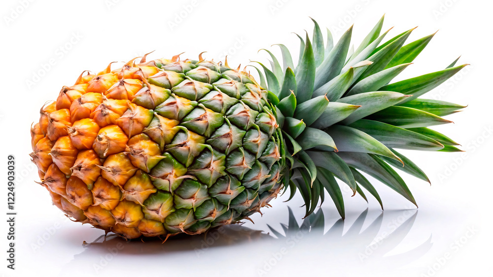 pineapple on white background pineapple on white background