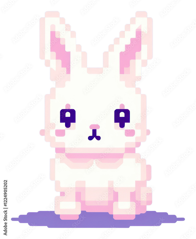 PNG Rabbit cut pixel animal mammal representation. PNG Rabbit cut pixel animal mammal representation.