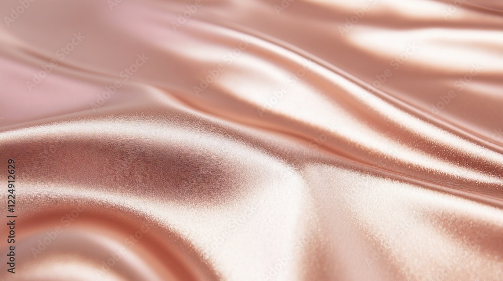 Fototapeta premium Elegant Draped Blush Pink Silk Fabric Texture