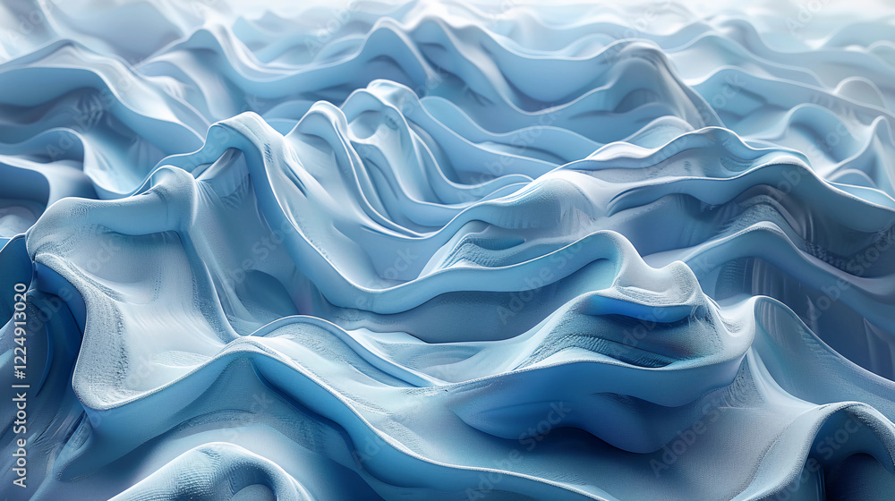 Obraz premium blue silk background