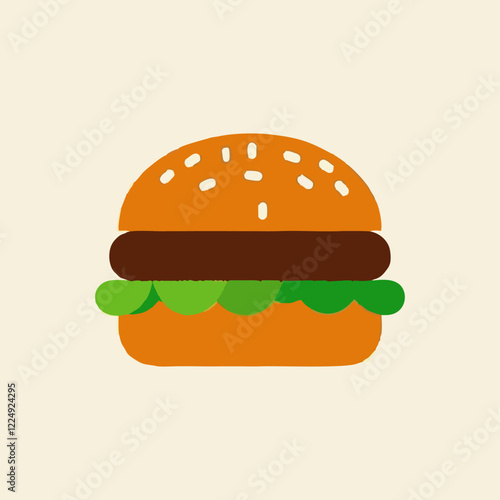 burger Logotype for restaurant or cafe or fast food. Vector illustration, Fast food logo