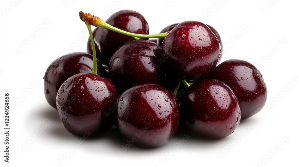 Juicy Red Cherries: A Delightful Cluster of Sweetness Juicy Red Cherries: A Delightful Cluster of Sweetness