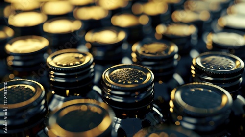 Bottle Cap: A small, typically metal or plastic lid used to seal bottles, keeping liquids fresh and preventing spills or contamination during storage.
 photo