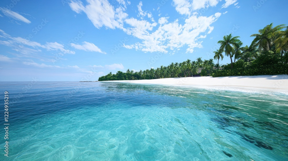 Fototapeta premium Tranquil Tropical Beach Scene