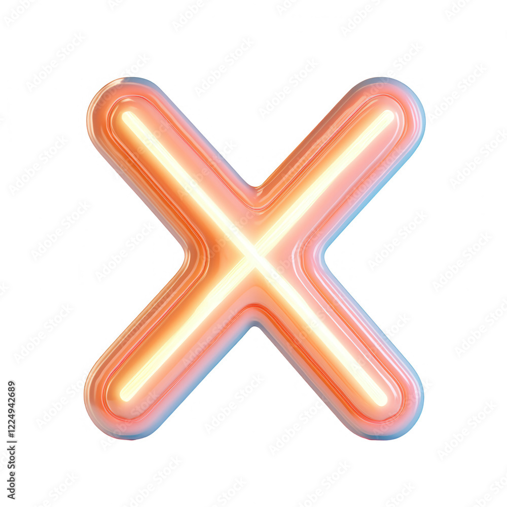 A vibrant neon symbol representing excitement and modern design., isolated on a transparent background. A vibrant neon symbol representing excitement and modern design., isolated on a transparent background.