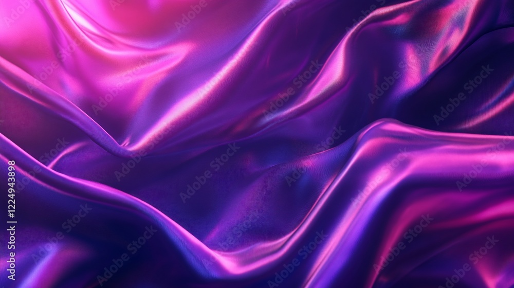 Obraz premium Abstract Purple and Pink Silk Drape: A Luxurious Textured Background