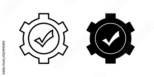 easy installation Icon set. Symbol isolated white background. vector illustration. color editable.