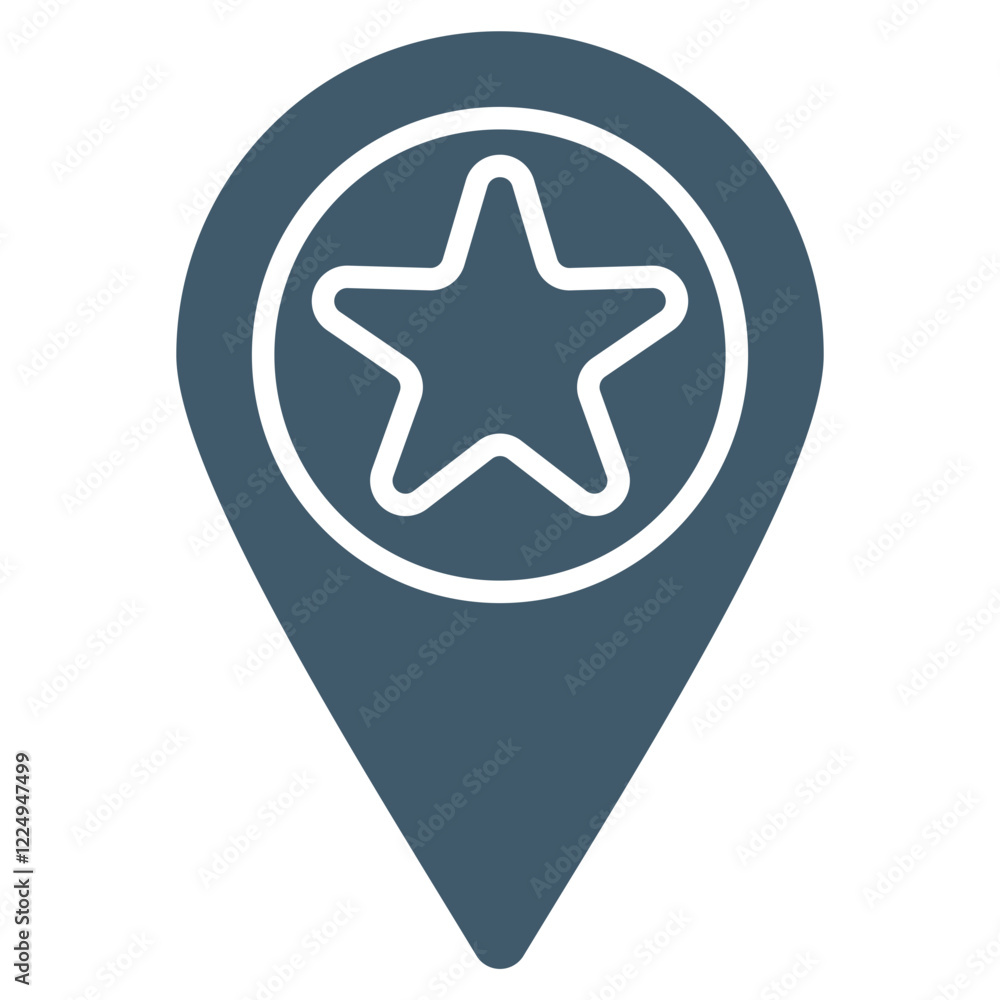Favorite Location Icon Element For Design Favorite Location Icon Element For Design