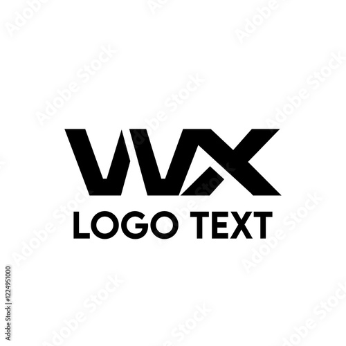 initial logo letter black colour photo