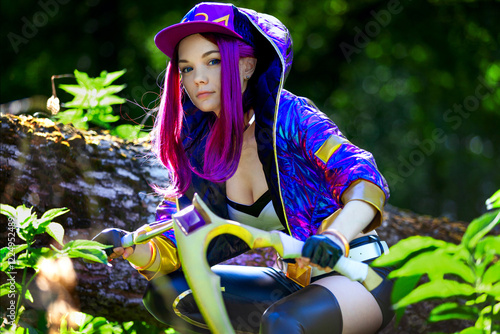 league of legends akali cosplay photo