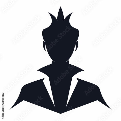 Silhouette of a person in vector design