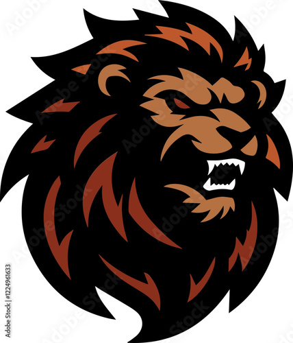 Fierce Lion Mascot Logo Icons – Powerful and Aggressive Vector Illustration