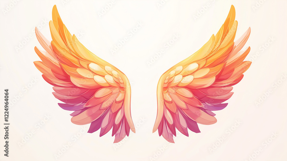 cartoon angel wings illustration material
cartoon angel wings illustration material