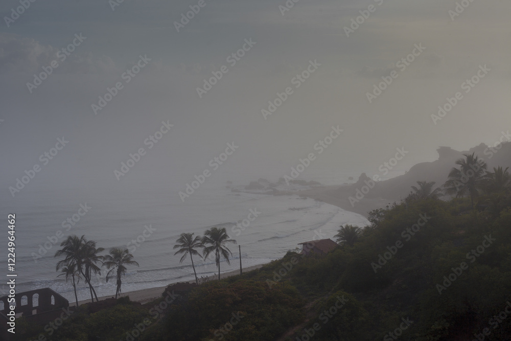 Obraz premium fog in the beach