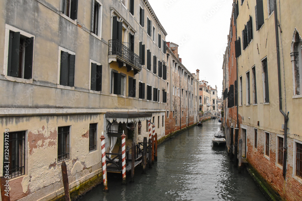 Italy. Venice. Canals, buildings, bridges. Boats, yachts, ships Italy. Venice. Canals, buildings, bridges. Boats, yachts, ships