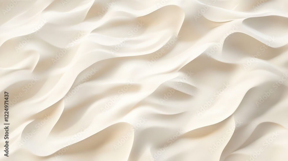 Obraz premium Soft, flowing fabric texture in neutral tones, creating a serene and elegant atmosphere