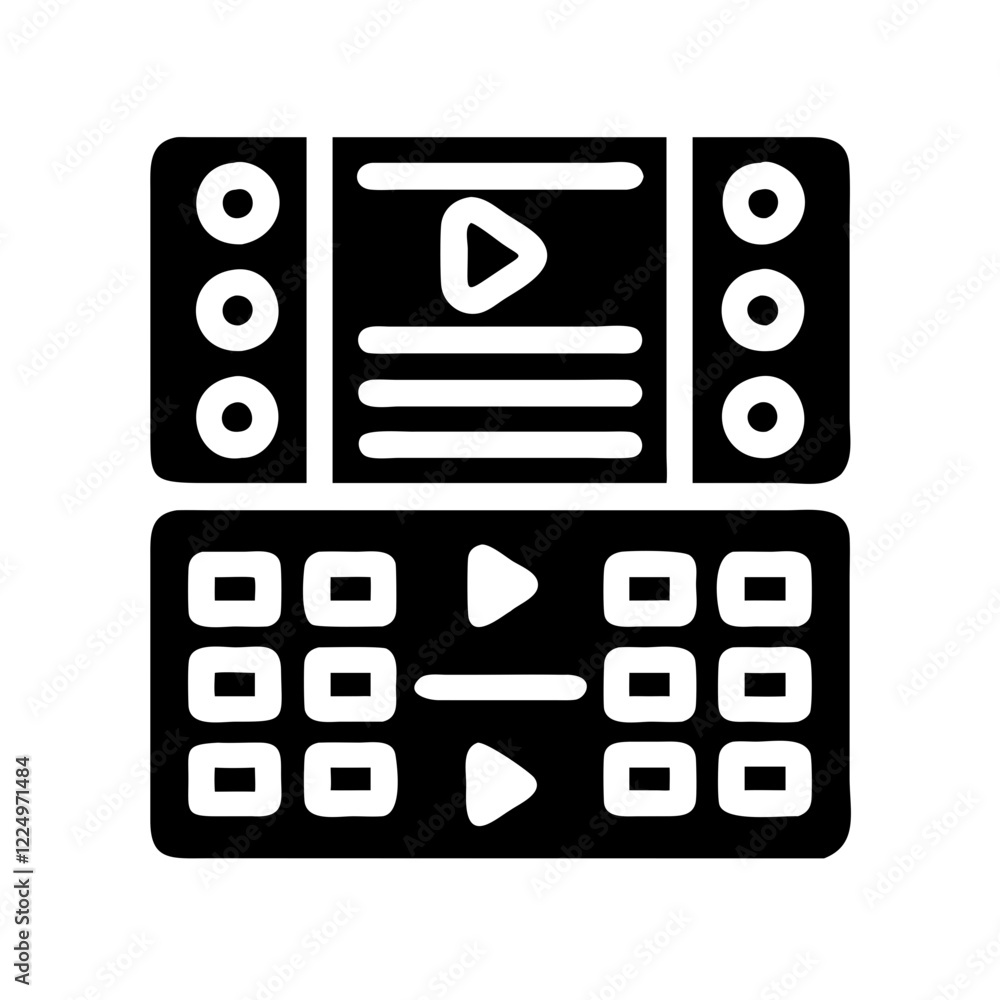 Series and Concatenation Entertainment SVG Icon Set Series and Concatenation Entertainment SVG Icon Set