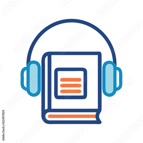 Audiobook and Headphones SVG Icon Set