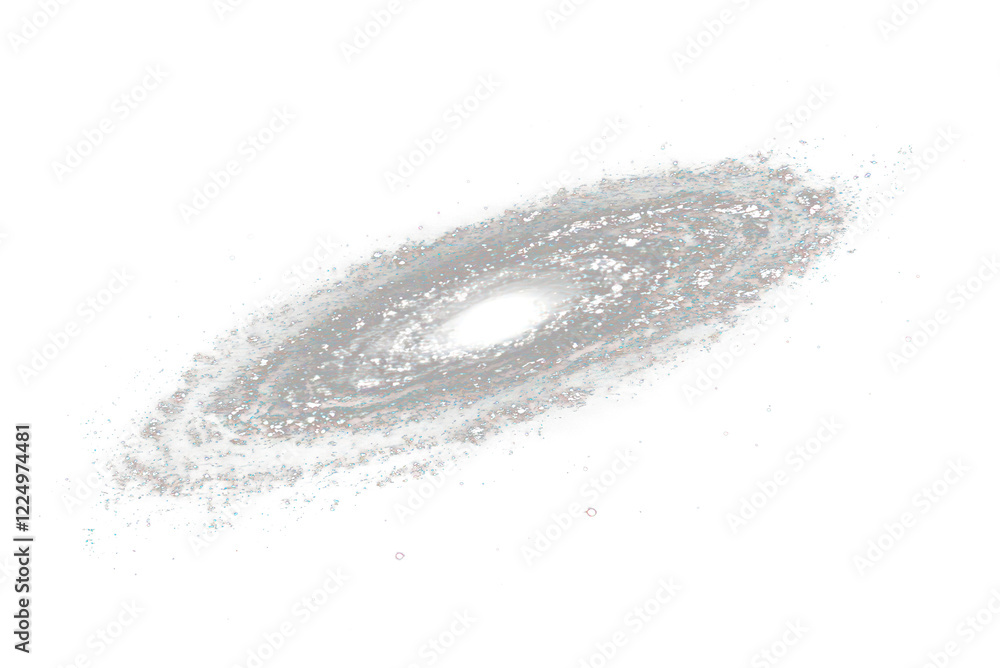 Fototapeta premium PNG Spiral galaxy space universe night.