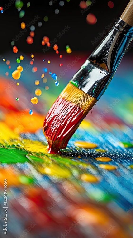 Vibrant Paint Splash: A Colorful Artistic Masterpiece Vibrant Paint Splash: A Colorful Artistic Masterpiece