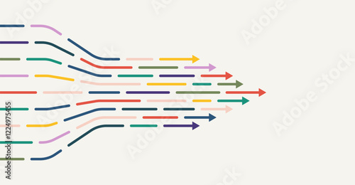 Abstract arrow direction. Technology background