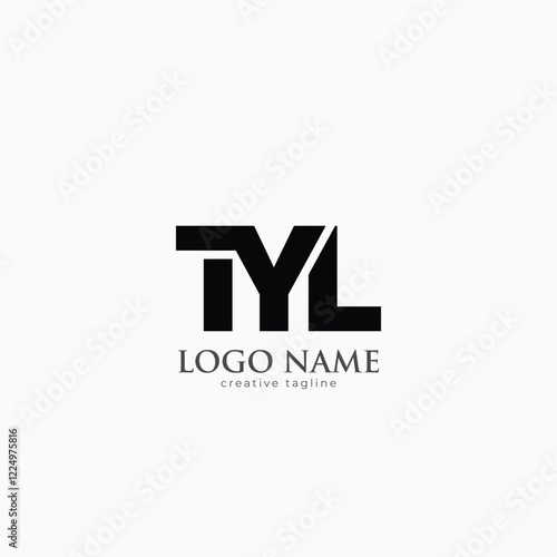 Letter TYL logo design fully editable vector template