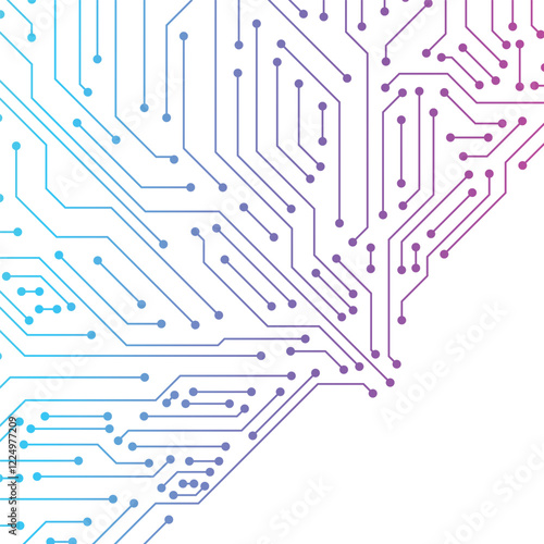 Computer circuit board electronic. Motherboard, CPU, Processor and Artificial Intelligence Concept. Abstract digital background with technology circuit board texture