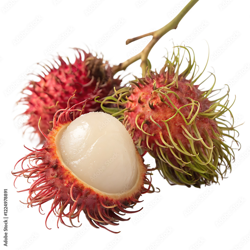 Rambutan isolated on transparent background Rambutan isolated on transparent background