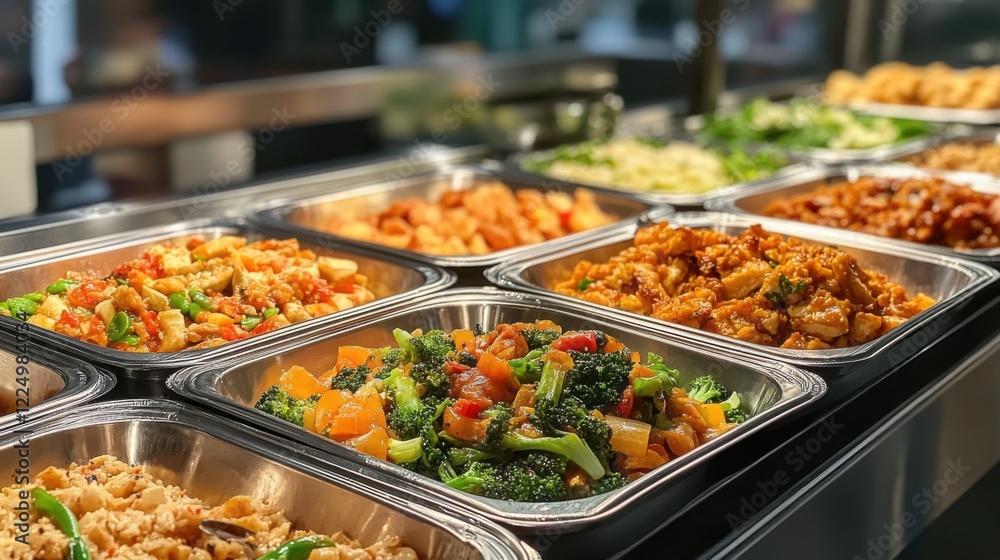 Delicious food buffet selection restaurant culinary display indoor environment close-up view gastronomic experience Delicious food buffet selection restaurant culinary display indoor environment close-up view gastronomic experience