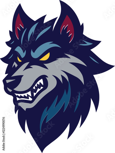 Fierce Wolf Mascot Logo Icons – Powerful and Aggressive Vector Illustration