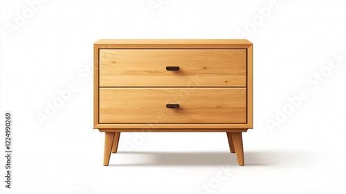 Modern Wooden Drawer Cabinet Furniture for Home Decor with Wide Angle Centered View