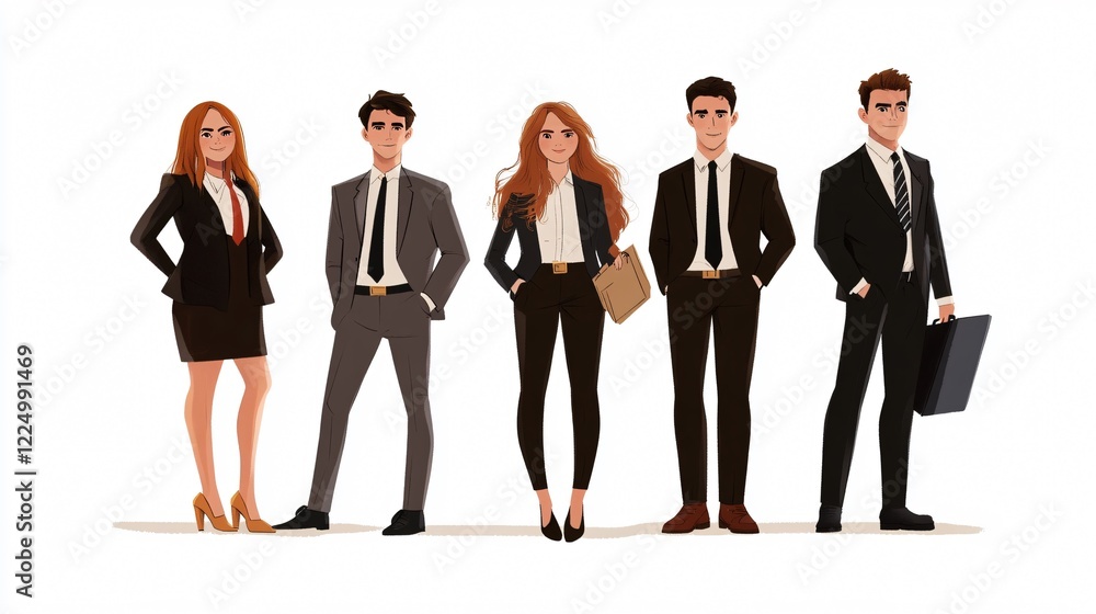 Fototapeta premium Diverse Business Network Connecting People Concepts Photo