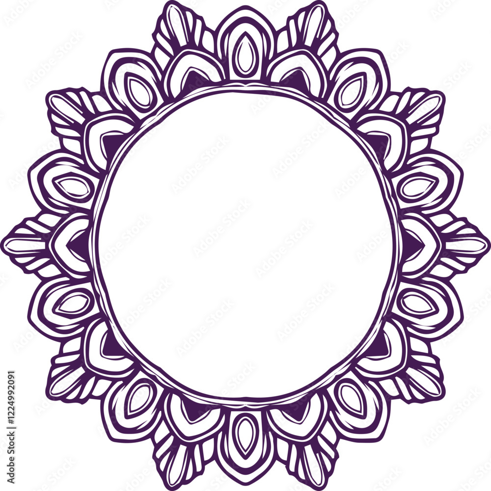 Beautiful flower art and mandala vector design Beautiful flower art and mandala vector design