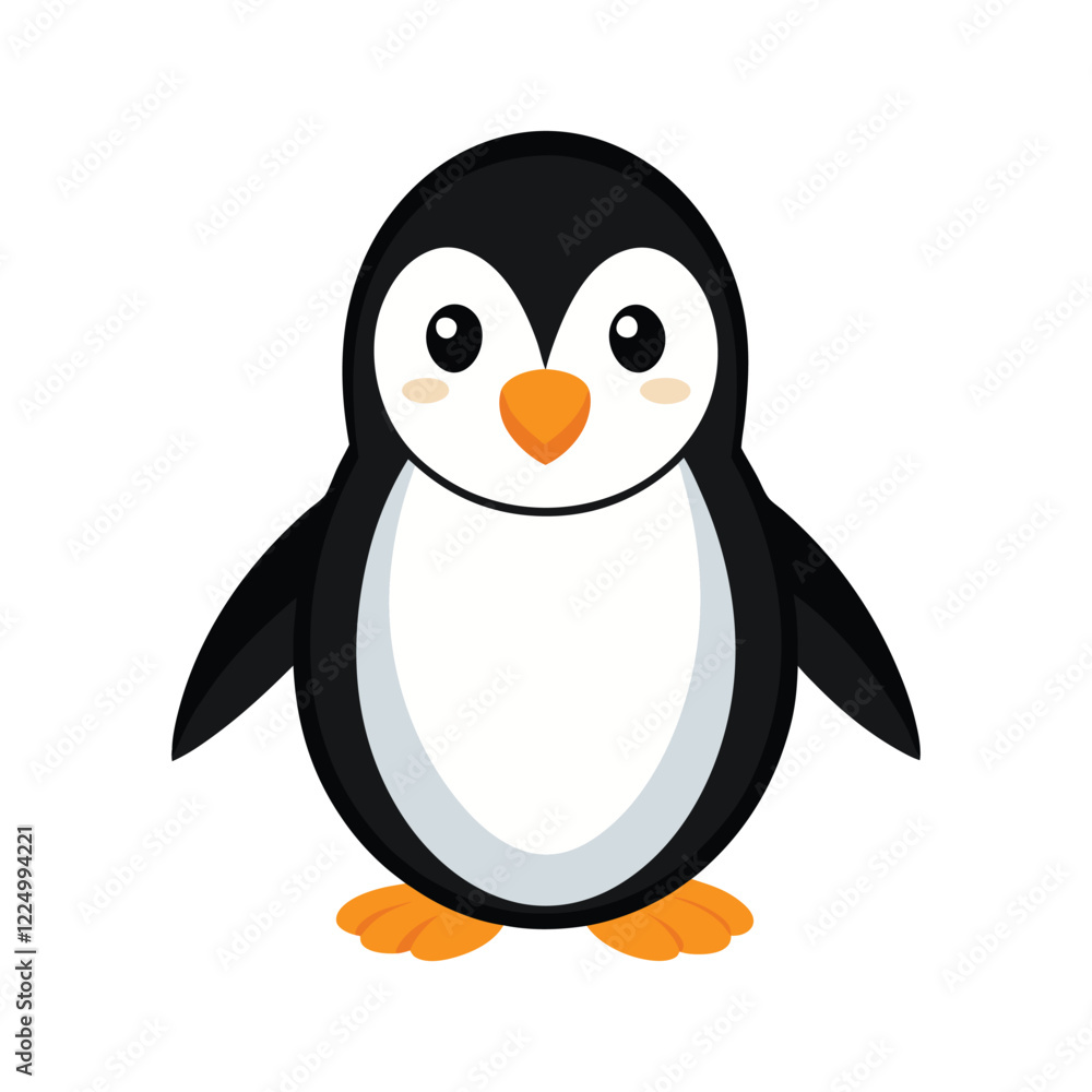 Obraz premium penguin vector, vector and illustration, vector style