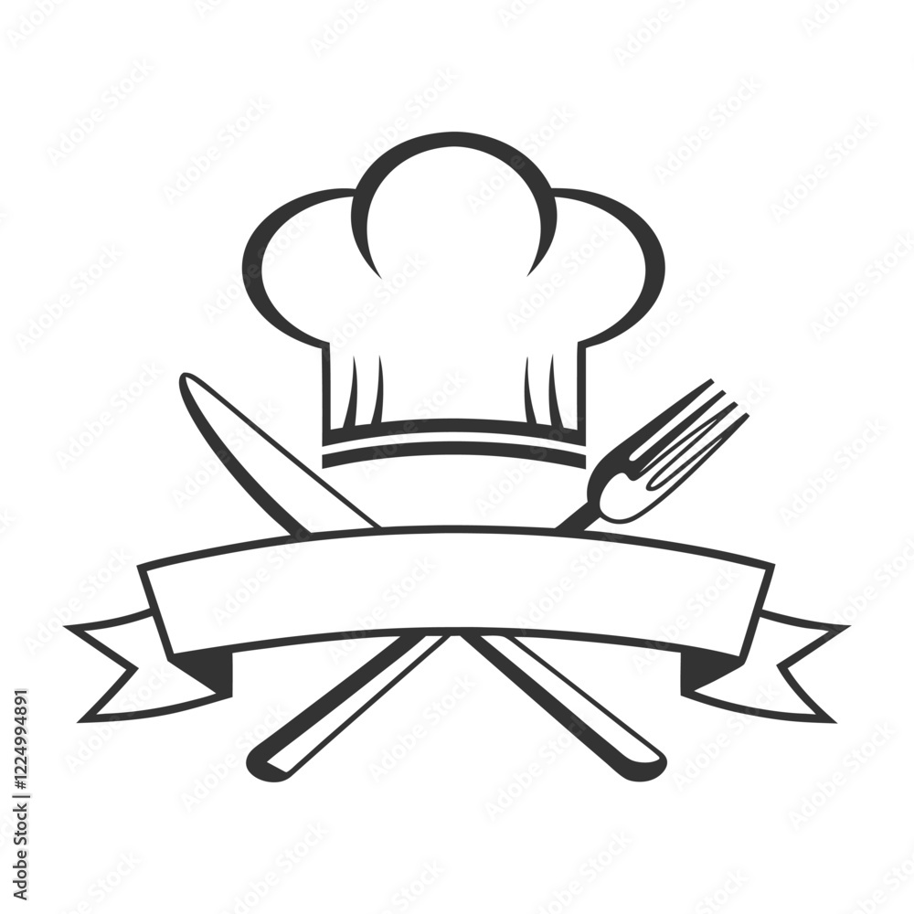 Minimalist Kitchen Logo icon vector Design. Minimalist Kitchen Logo icon vector Design.