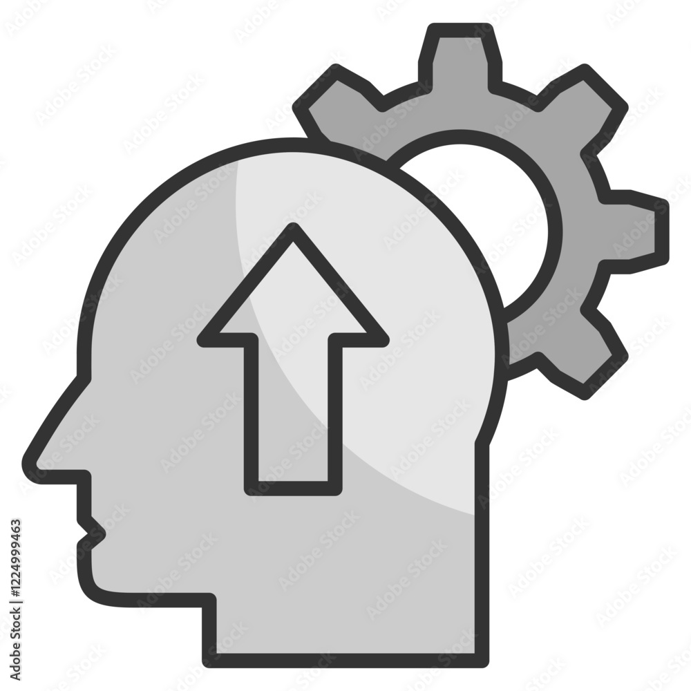 Self-Improvement Icon Element For Design Self-Improvement Icon Element For Design