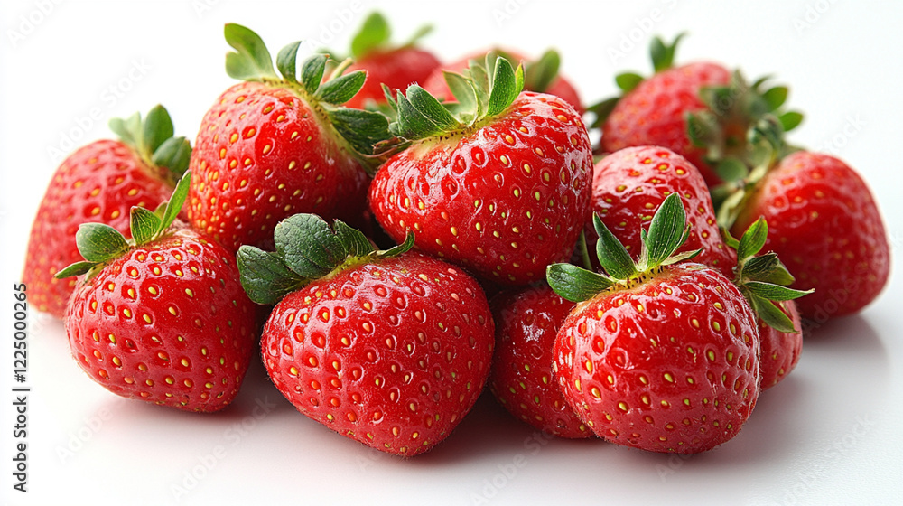 Heart-shaped strawberry for Valentine's Day and food decoration Heart-shaped strawberry for Valentine's Day and food decoration
