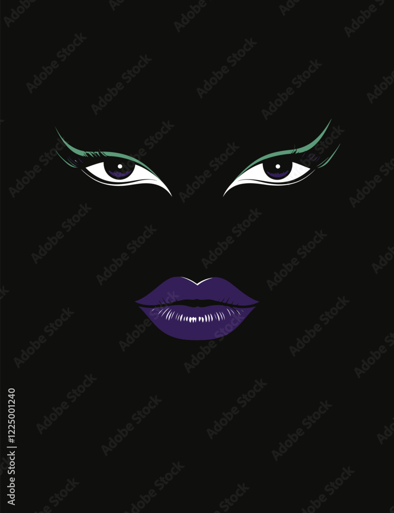 Minimalistic Style Logo of an Arabic Woman's Face Minimalistic Style Logo of an Arabic Woman's Face