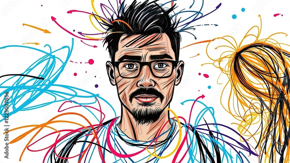 Unique Scribble Personality Portraits - AI Art Unique Scribble Personality Portraits - AI Art