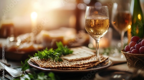 Pesah celebration concept (jewish Passover holiday) photo