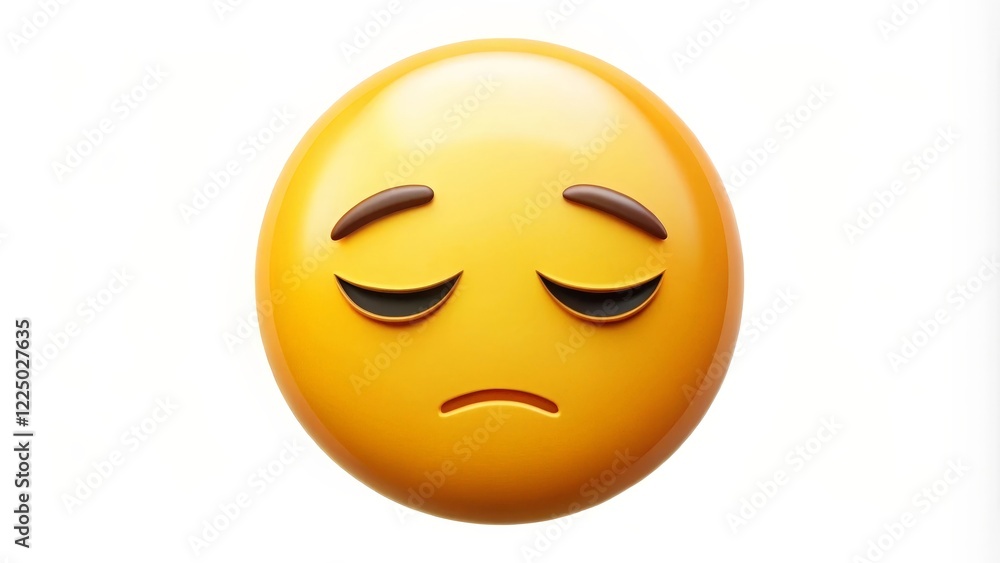 Fototapeta premium Sad Emoticon Illustration