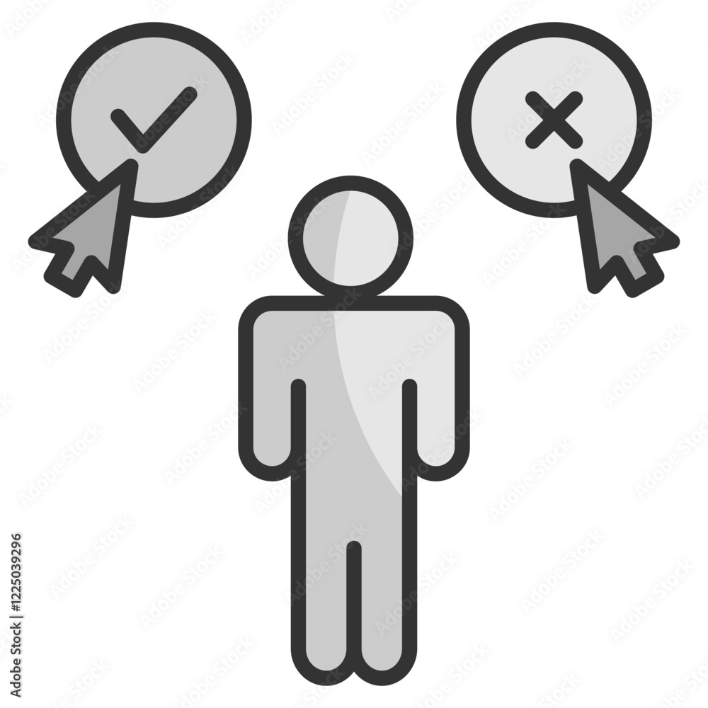 Decision-Making Icon Element For Design Decision-Making Icon Element For Design