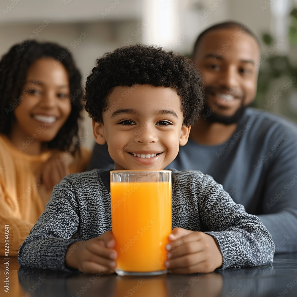 Adorable young boy enjoying fresh fruit juice outdoors, healthy lifestyle concept Adorable young boy enjoying fresh fruit juice outdoors, healthy lifestyle concept