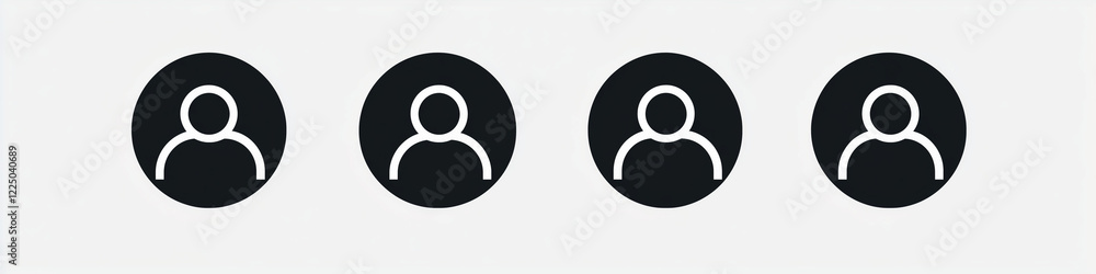 4 simple vector icons: a human figure in a circle with other people inside it, and another person on the outside of that circle
4 simple vector icons: a human figure in a circle with other people inside it, and another person on the outside of that circle