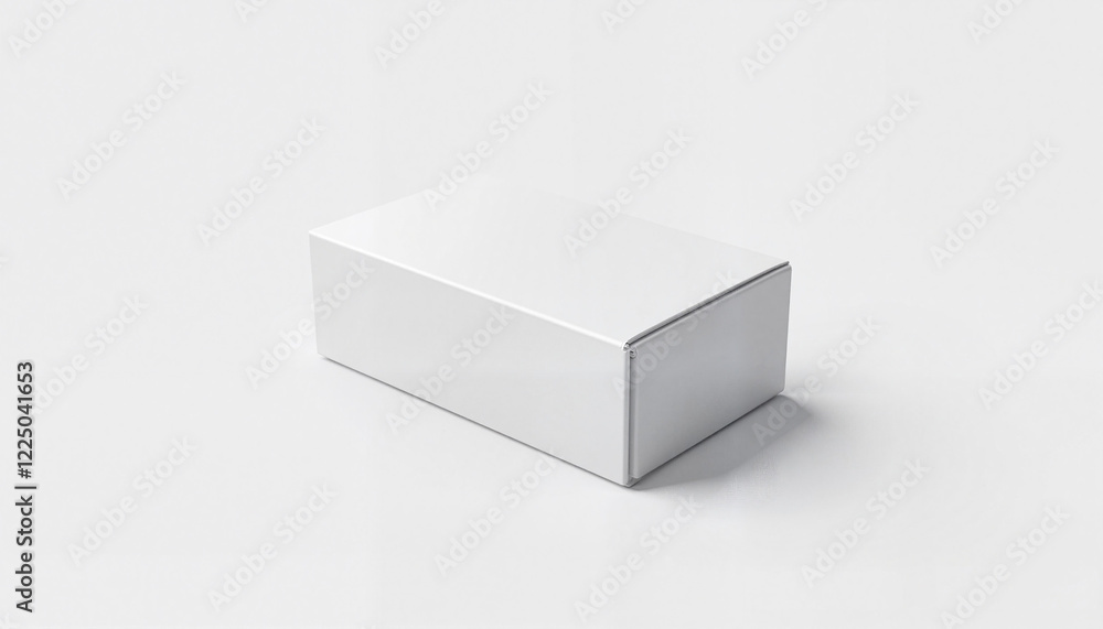 Rectangular Box Mockup on a white background Rectangular Box Mockup on a white background